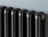 Calgary Black aluminium radiator top section